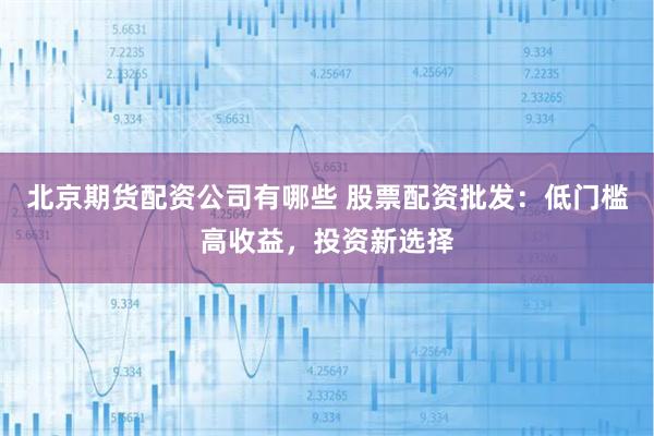 北京期货配资公司有哪些 股票配资批发：低门槛高收益，投资新选择