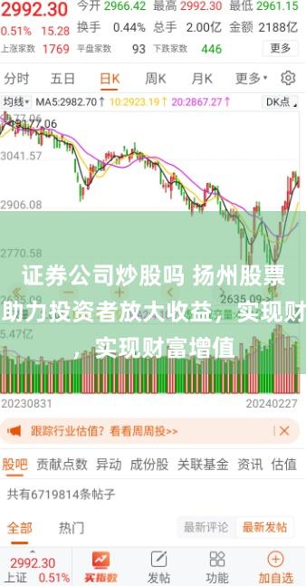 证券公司炒股吗 扬州股票配资：助力投资者放大收益，实现财富增值